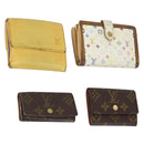 LOUIS VUITTON Epi Monogram Multicolor Wallet 4 Set White Yellow Auth BA8266-1