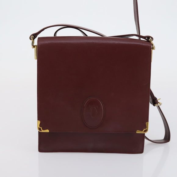 CARTIER Loewe DOLCE&GABBANA Bag Leather Canvas 3 Set Brown Bordeaux Auth BA8267