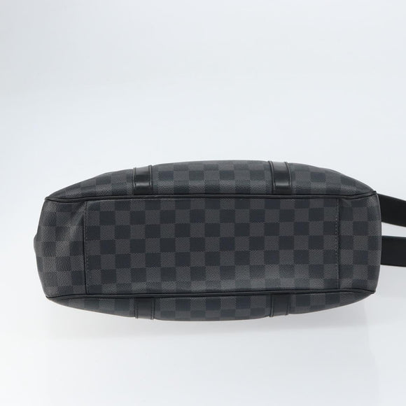 LOUIS VUITTON Damier Graphite Tadao Shoulder Bag 2way N51192 LV Auth BA8269