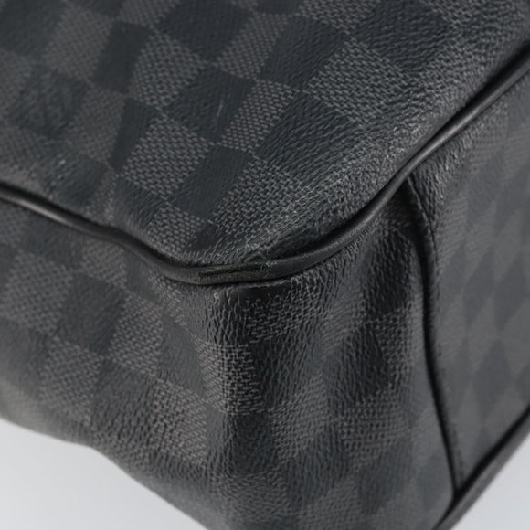 LOUIS VUITTON Damier Graphite Tadao Schoudertas 2-weg N51192 LV Auth BA8269