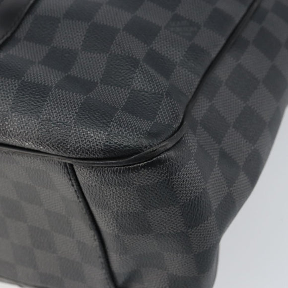 LOUIS VUITTON Damier Graphite Tadao Shoulder Bag 2way N51192 LV Auth BA8269