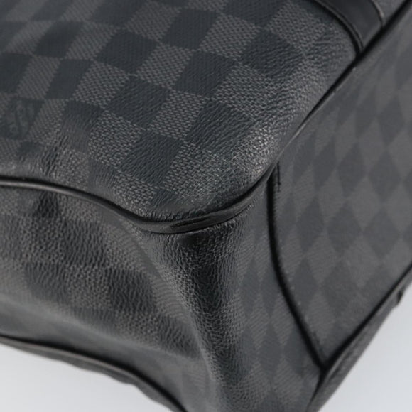 LOUIS VUITTON Damier Graphite Tadao Shoulder Bag 2way N51192 LV Auth BA8269