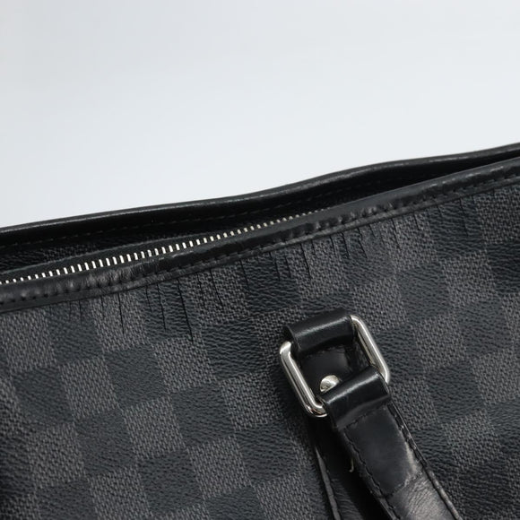 LOUIS VUITTON Damier Graphite Tadao Shoulder Bag 2way N51192 LV Auth BA8269