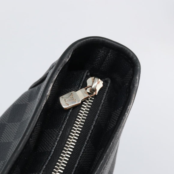 LOUIS VUITTON Damier Graphite Tadao Shoulder Bag 2way N51192 LV Auth BA8269