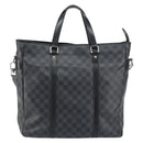 LOUIS VUITTON Damier Graphite Tadao Shoulder Bag 2way N51192 LV Auth BA8269-2