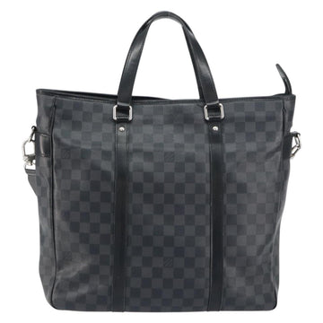 LOUIS VUITTON Damier Graphite Tadao Shoulder Bag 2way N51192 LV Auth BA8269 - 0