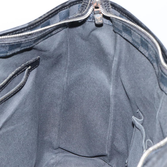 LOUIS VUITTON Damier Graphite Tadao Shoulder Bag 2way N51192 LV Auth BA8269