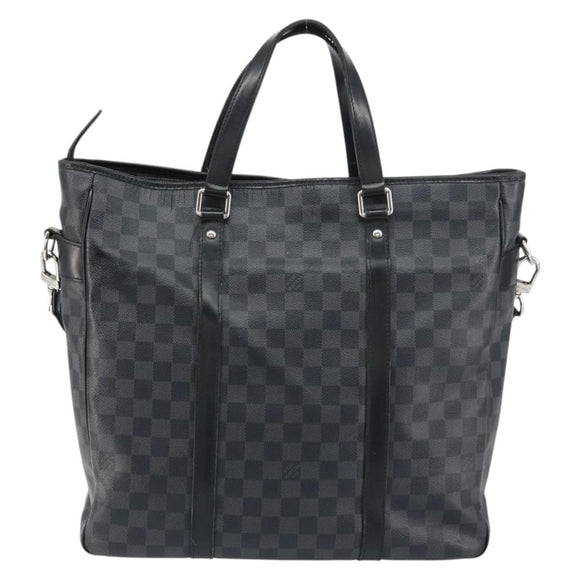 LOUIS VUITTON Damier Graphite Tadao Shoulder Bag 2way N51192 LV Auth BA8269