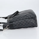 LOUIS VUITTON Damier Graphite Tadao Schoudertas 2-weg N51192 LV Auth BA8269-4