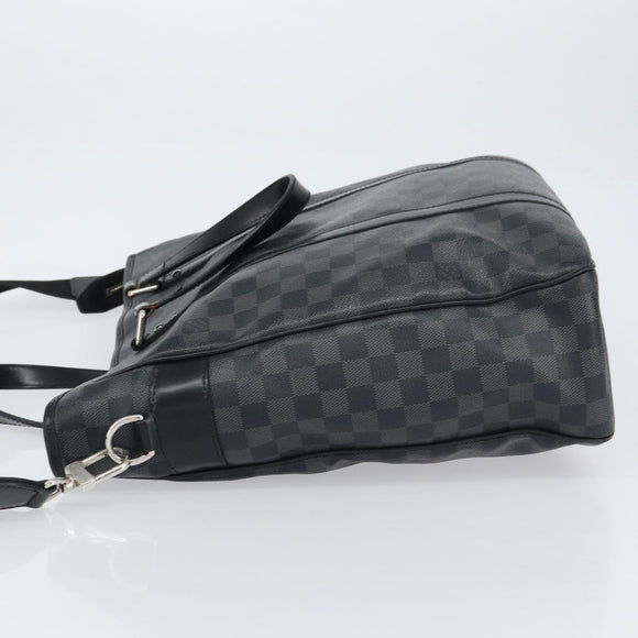 LOUIS VUITTON Damier Graphite Tadao Schoudertas 2-weg N51192 LV Auth BA8269