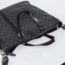 LOUIS VUITTON Damier Graphite Tadao Schoudertas 2-weg N51192 LV Auth BA8269-6