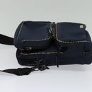 BURBERRY Shoulder Bag Nylon Navy Auth BA827-4