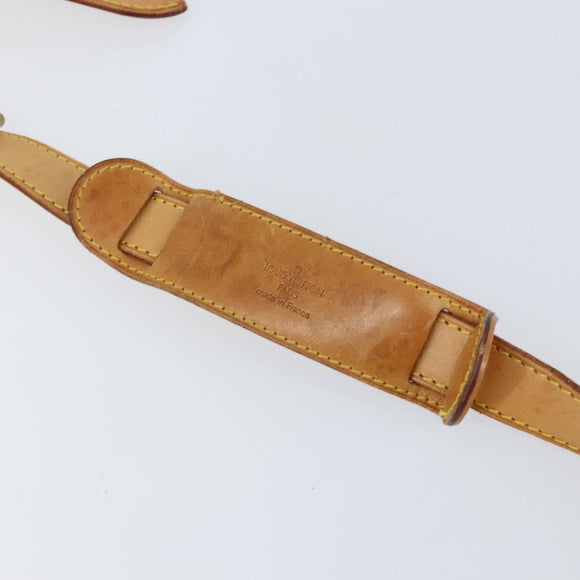 LOUIS VUITTON Nume leather Strap Leather 40.2""-47.2"" Beige LV Auth BA8270