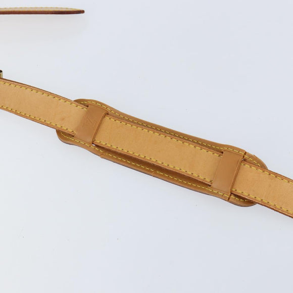 LOUIS VUITTON Nume leather Strap Leather 40.2""-47.2"" Beige LV Auth BA8270