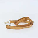 LOUIS VUITTON Nume leather Strap Leather 40.2""-47.2"" Beige LV Auth BA8270-4