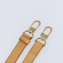 LOUIS VUITTON Nume leather Strap Leather 40.2""-47.2"" Beige LV Auth BA8270-6