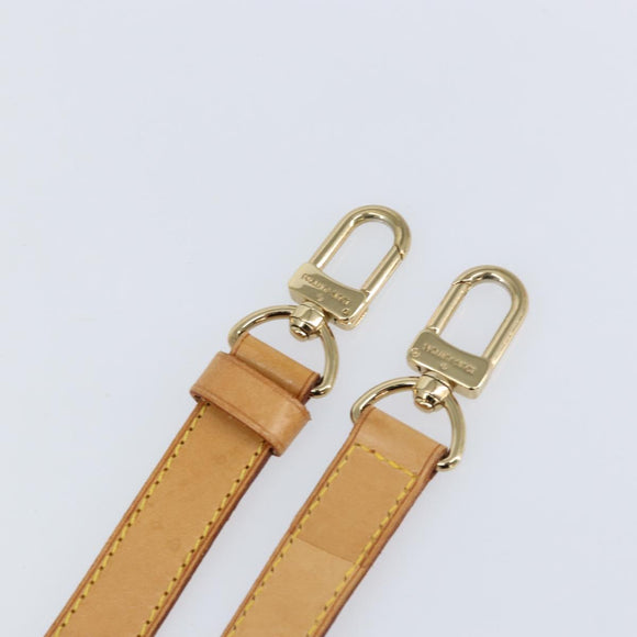 LOUIS VUITTON Nume leather Strap Leather 40.2""-47.2"" Beige LV Auth BA8270