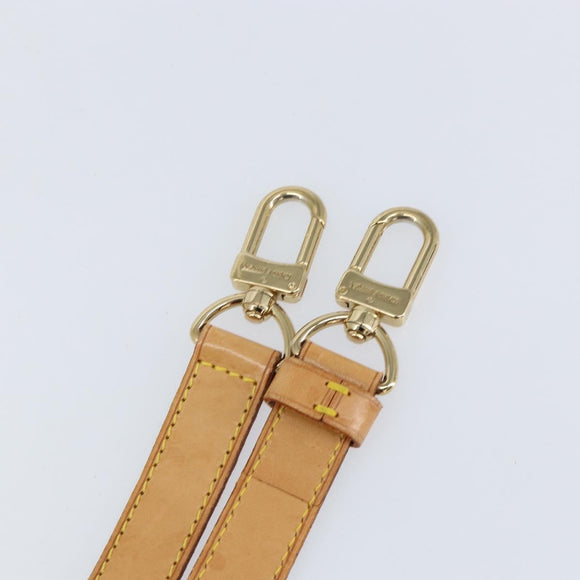 LOUIS VUITTON Nume leather Strap Leather 40.2""-47.2"" Beige LV Auth BA8270