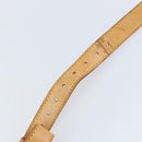 LOUIS VUITTON Nume leather Strap Leather 40.2""-47.2"" Beige LV Auth BA8270-9