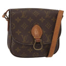 LOUIS VUITTON Monogram Saint Cloud PM Shoulder Bag M51244 LV Auth BA8274-1