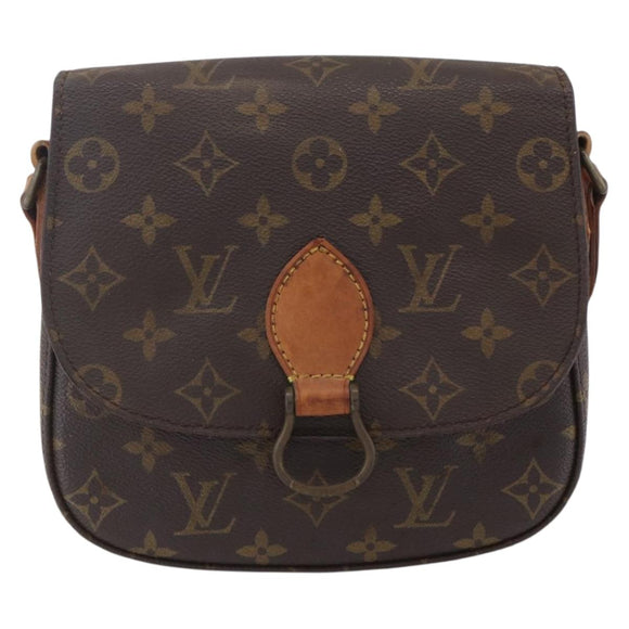 LOUIS VUITTON Monogram Saint Cloud MM Shoulder Bag M51243 LV Auth BA8277