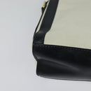 CELINE Shoulder Bag Leather White Auth BA829-15
