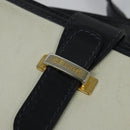 CELINE Shoulder Bag Leather White Auth BA829-17