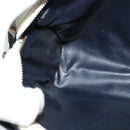 CELINE Shoulder Bag Leather White Auth BA829-20