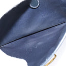 CELINE Shoulder Bag Leather White Auth BA829-21