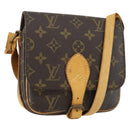 LOUIS VUITTON Monogram Cartouchiere PM Shoulder Bag M51254 LV Auth BA8292-1