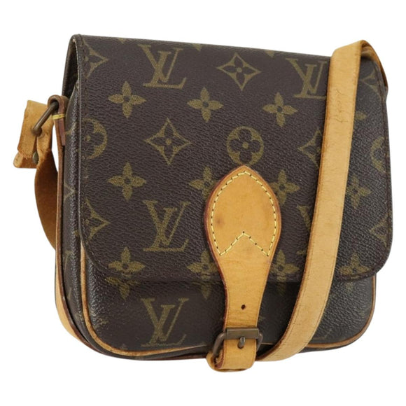 LOUIS VUITTON Monogram Cartouchiere PM Shoulder Bag M51254 LV Auth BA8292