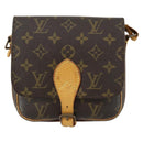 LOUIS VUITTON Monogram Cartouchiere PM Shoulder Bag M51254 LV Auth BA8292-13