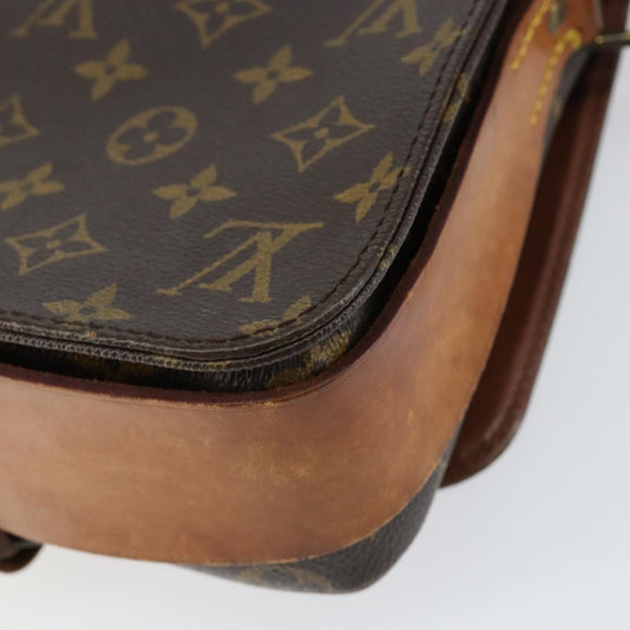 LOUIS VUITTON Monogram Cartouchiere MM Shoulder Bag M51253 LV Auth BA8293