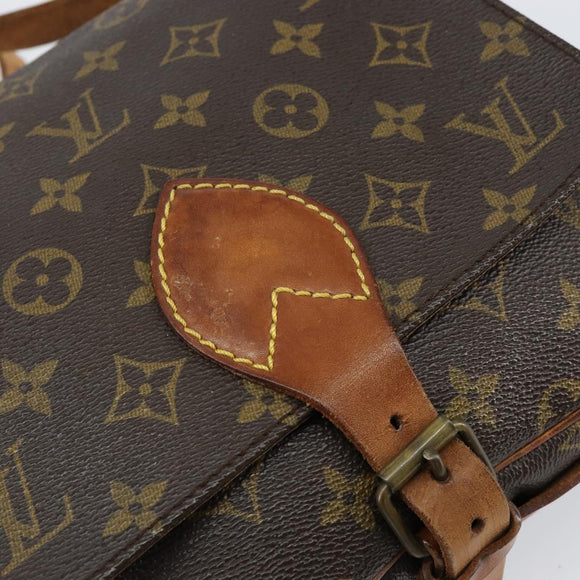 LOUIS VUITTON Monogram Cartouchiere MM Shoulder Bag M51253 LV Auth BA8293