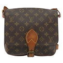LOUIS VUITTON Monogram Cartouchiere MM Shoulder Bag M51253 LV Auth BA8293-13