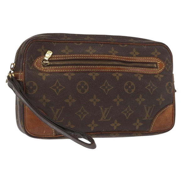 LOUIS VUITTON Monogram Marly Dragonne GM Clutch Bag M51825 LV Auth BA8303