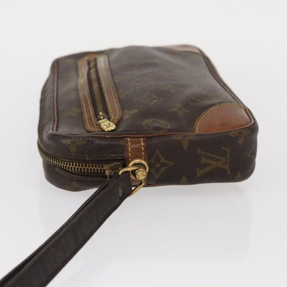 LOUIS VUITTON Monogram Marly Dragonne GM Clutch Bag M51825 LV Auth BA8303