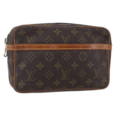 LOUIS VUITTON Monogram Compiegne 23 Clutch Bag M51847 LV Auth BA8306