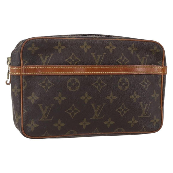 LOUIS VUITTON Monogram Compiegne 23 Clutch Bag M51847 LV Auth BA8306