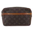 LOUIS VUITTON Monogram Compiegne 23 Clutch Bag M51847 LV Auth BA8306-13