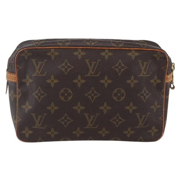 LOUIS VUITTON Monogram Compiegne 23 Clutch Bag M51847 LV Auth BA8306