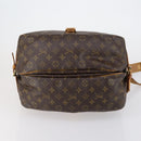 LOUIS VUITTON Monogram Saumur 35 Shoulder Bag M42254 LV Auth BA8314-6