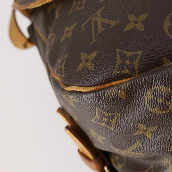 LOUIS VUITTON Monogram Saumur 35 Shoulder Bag M42254 LV Auth BA8314