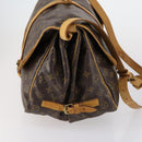 LOUIS VUITTON Monogram Saumur 35 Shoulder Bag M42254 LV Auth BA8314-5