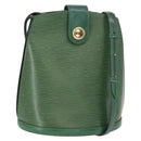 LOUIS VUITTON Epi Cluny Shoulder Bag Green M52254 LV Auth BA8326-1