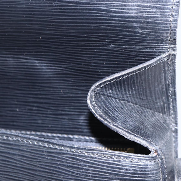 LOUIS VUITTON Epi Saint Cloud GM Shoulder Bag Black Noir M52192 LV Auth BA8327