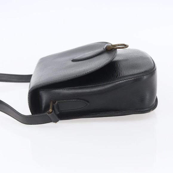 LOUIS VUITTON Epi Saint Cloud GM Shoulder Bag Black Noir M52192 LV Auth BA8327