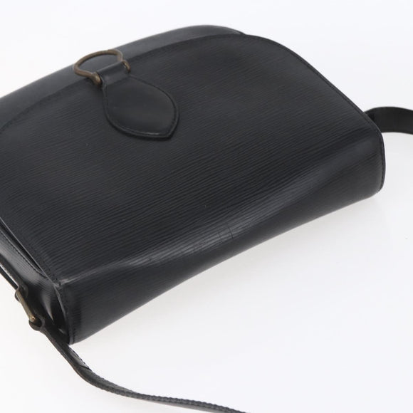 LOUIS VUITTON Epi Saint Cloud GM Shoulder Bag Black Noir M52192 LV Auth BA8327