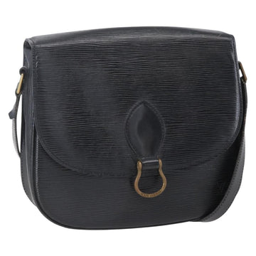 LOUIS VUITTON Epi Saint Cloud GM Shoulder Bag Black Noir M52192 LV Auth BA8328