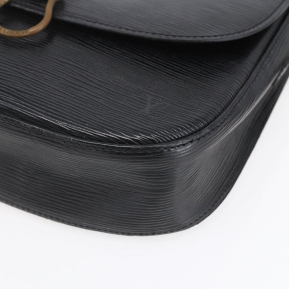 LOUIS VUITTON Epi Saint Cloud GM Shoulder Bag Black Noir M52192 LV Auth BA8328